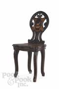 Chevob  Co musical chair with parquetry inlay