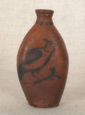 Pennsylvania redware flask 19th c