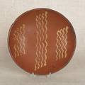 Pennsylvania redware pie plate 19th c