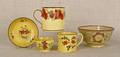 Collection of canary Staffordshire early 19th c