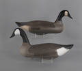 Two Canada goose decoys