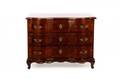Italian Rococo Style Walnut Inlaid Commode