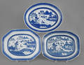 Three Chinese export porcelain Canton platters