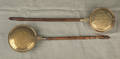 Two brass and copper bed warmers