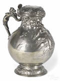 German pewter wine pitcher