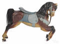 American carved and painted carousel horse ca 1900