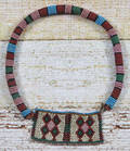 Early Native American seed bead rope necklace
