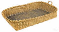 Large splint gathering basket 19th c