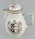 Chinese export porcelain armorial coffee pot