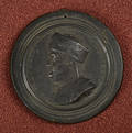 Bronze medallion of Benjamin Franklin by Nini