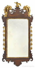 Chippendale mahogany looking glass