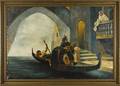Large oil on canvas Venetian scene