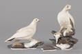 Pair of Boehm porcelain Ptarmigan bird sculptures