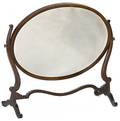 Mahogany swivel action dressing mirror