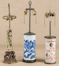 Two Chinese porcelain table lamps