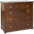 Pennsylvania Sheraton walnut chest of drawers