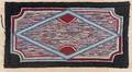 American geometric hooked rug