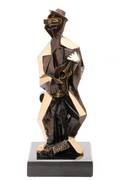 Castano Bronze Man w Guitar Picasso Pastiche