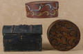 Two Continental painted bentwood boxes