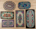 Five Pennsylvania hooked rugs