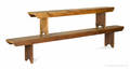 Two Pennsylvania mortised pine benches