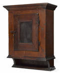 Lancaster County Pennsylvania pine hanging cupboard late 18th c