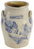 Rare Pennsylvania stoneware crock ca 1855