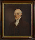 Oil on canvas portrait of a gentleman early 19th c