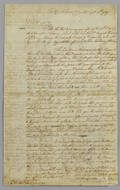 Joseph Frye signed letter dated