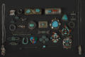 Twentyeight Southwestern style sterling and silver items