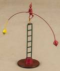 Painted tin and steel balance toy