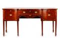 George III Mahogany Inlaid Serpentine Sideboard