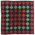 Contemporary Amish log cabin quilt
