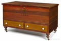 Lancaster Pennsylvania painted poplar blanket chest dated