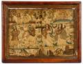 Framed English Stumpwork Panel 17th Century