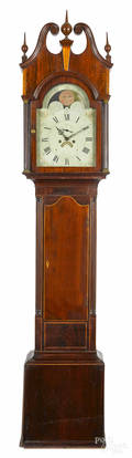 New Jersey Federal mahogany tall case clock ca 1810