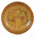 Pennsylvania redware plate ca 1900