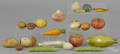 Collection of twentyone pieces of stone fruit 20th c