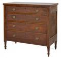 Pennsylvania Sheraton cherry chest of drawers