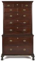 Pennsylvania Chippendale walnut chest on chest