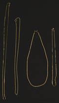 Four gold necklaces