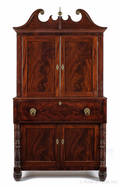 New York Federal mahogany secretary ca 1820