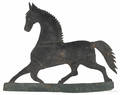 Painted sheet iron running horse weathervane 19th c