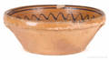 Large redware mixing bowl 19th c
