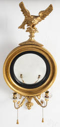 Kittinger giltwood bullseye girandole mirror