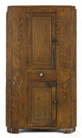 Pennsylvania painted pine corner cupboard