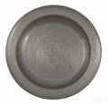 Philadelphia Pennsylvania pewter charger early 19th c