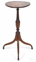 New England Federal maple candlestand early 19th c