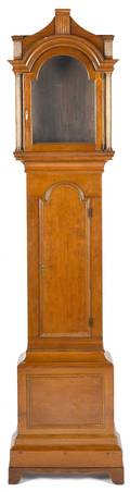 Pennsylvania Chippendale cherry tall case clock