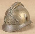 French brass fire helmet